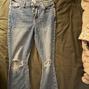 Forever 21 Flares with Rips